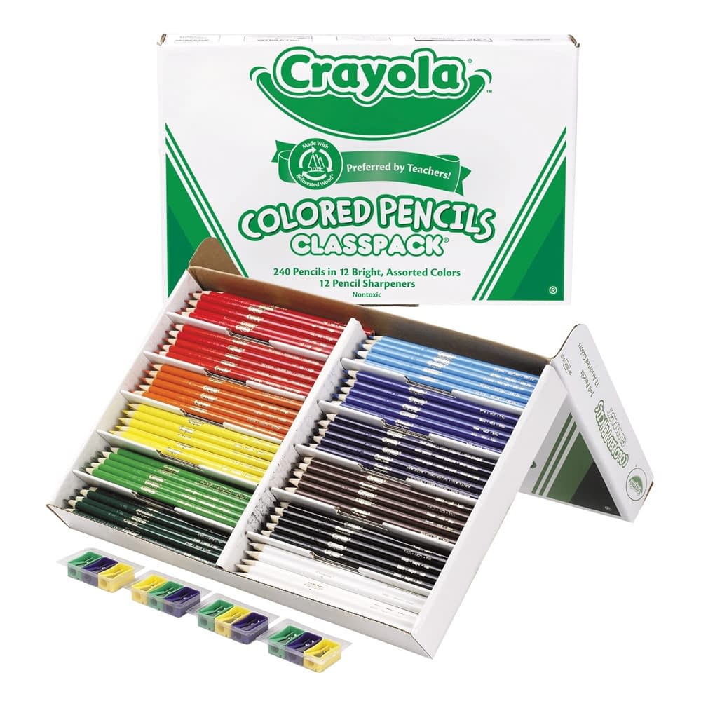Crayola Coloured Pencils (20 x 12 colours pre-sharpened) - 240 pack