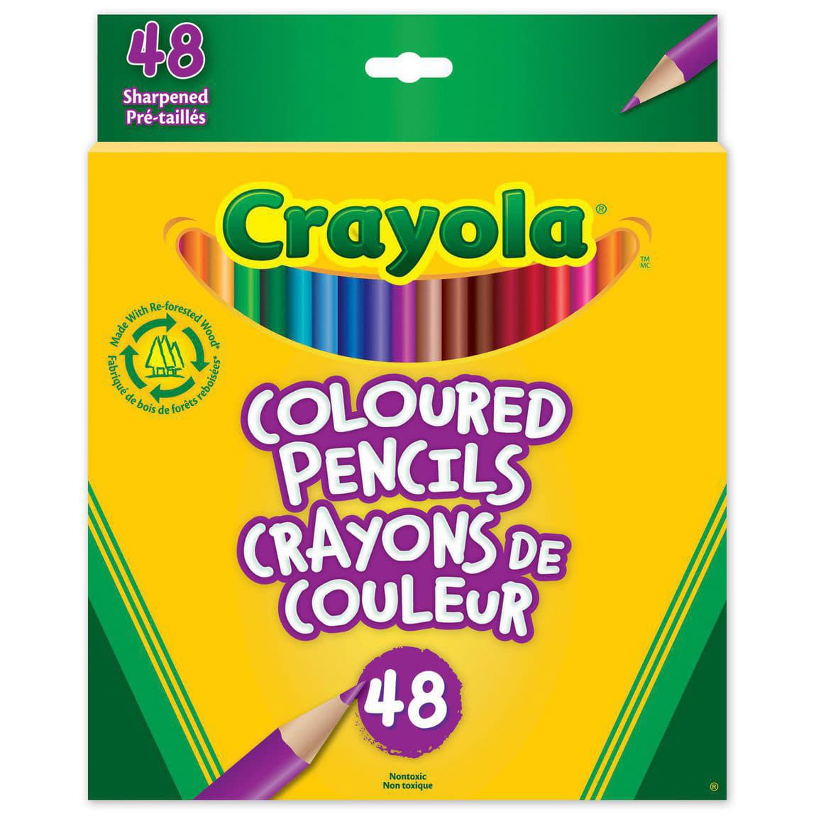 Crayola Coloured Pencils (pre-sharpened) (48 Pack)
